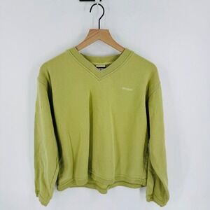 Vintage Camp David Seaside Embroidered Sweatshirt Lime Size M Coastal Preppy